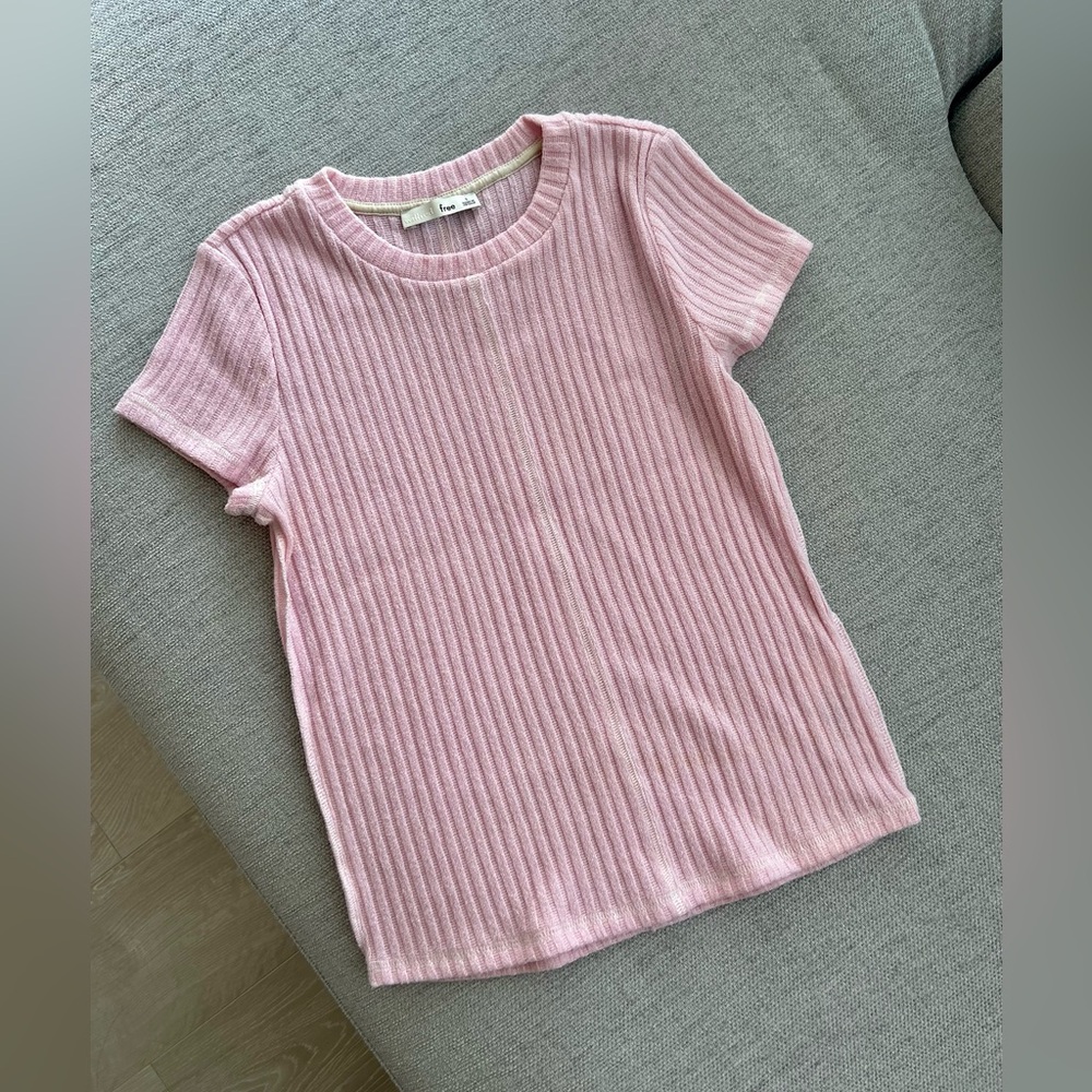 Wilfred Pink Ribbed T-Shirt